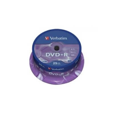 Bobina 25 DVD+r 16x 4,7gb Verbatim