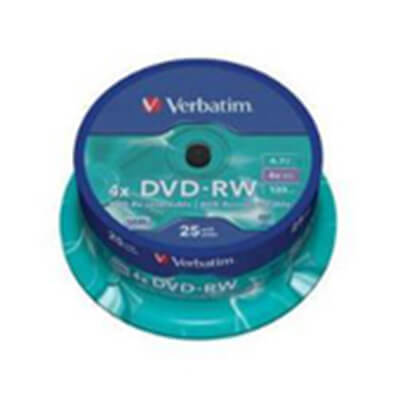 Verbatim DVD+rw 4,7GB 4x spindle 25 advanced serl