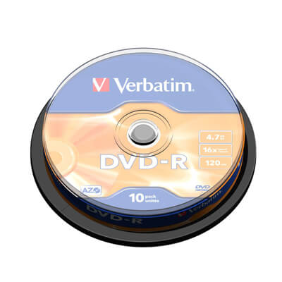 Bobina 10 DVD+r Verbatim 4.7GB advanced azo