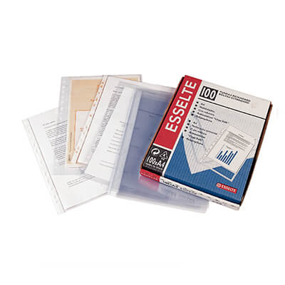 Funda Folio PP cristal 16 taladros (100u)