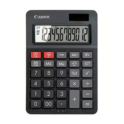 Calculadora sobretaula Canon AS-120 II negra