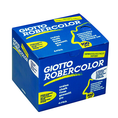 Caja de 100 tizas azules Robercolor