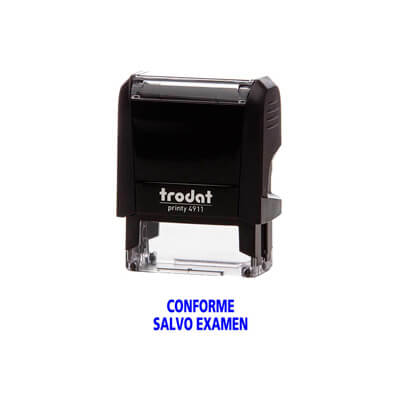 Sello printy  4911 "conforme salvo examen"