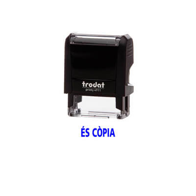 Segell  printy 4911 "ÉS CÒPIA" català
