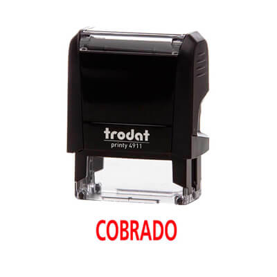 Sello printy 4911 "cobrado"
