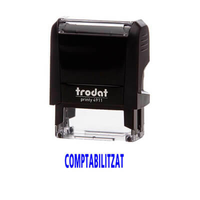 Segell printy 4911 "comptabilitazat" català