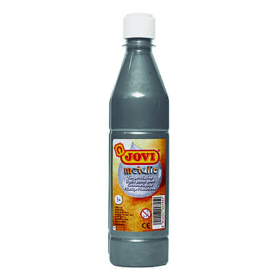 Témpera líquida Jovi 500ml plata metal