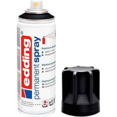 Aerosol permanent edding 5200 negre intens mate