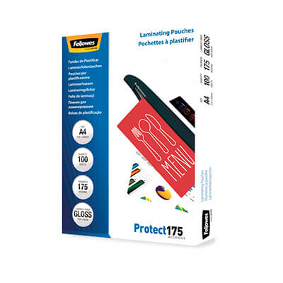 Pack 100 Fundas Plastificar 175 micras Brillo A4