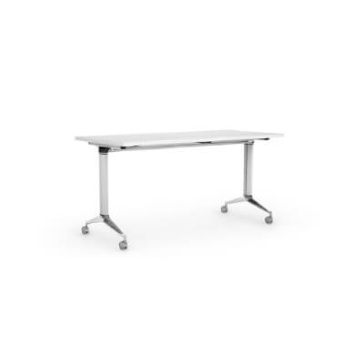 Mesa NET abatible color plata/blanco 150x70