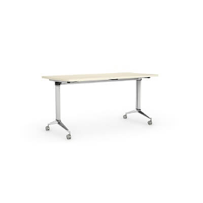 Mesa NET abatible color plata/haya 180x70