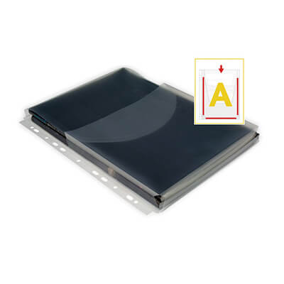 Funda fuelle A4 PP 11 taladros con solapa (12u)