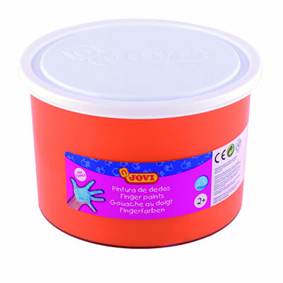 Pintura dedos Jovi 500ml naranja
