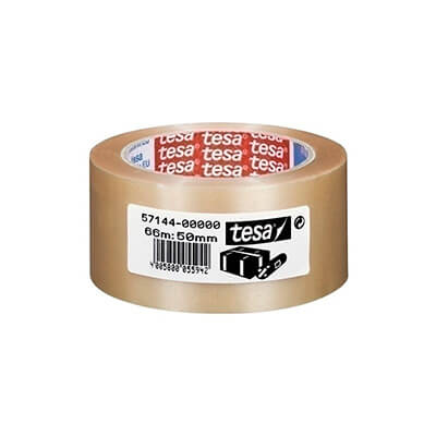 Rollo cinta embalar Tesa 50x66 PVC rugoso extrafue