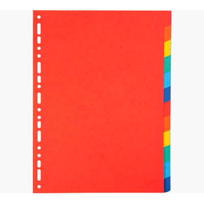 Juego 12 separadores A4 Exacompta