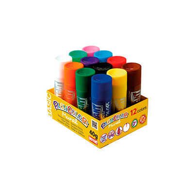 Caja 12 témpera Playcolor mural 40g