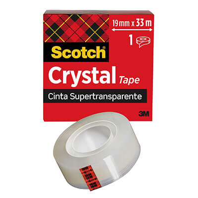Cinta adhesiva Scotch® Crystal clear 19x33