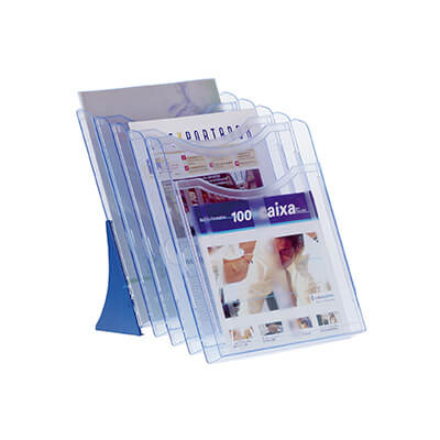 Expositor archiplay A4 vertical 5 comp azul