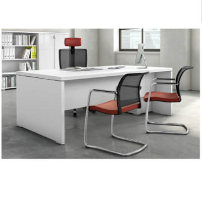 Mesa TAK de color blanca 160x100x73