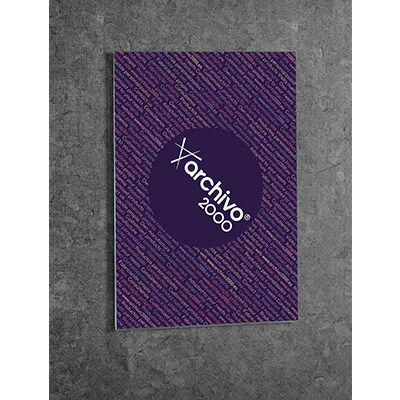 Expositor de pared adhesivo A4 vertical