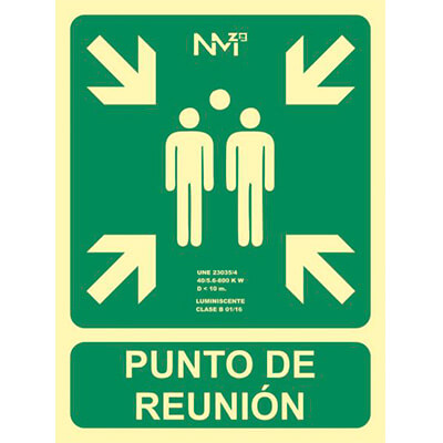 Senyal PVC "Punto de Reunión"