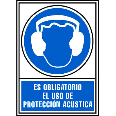Senyal "Obligatori protec. acústica" Archivo 2000