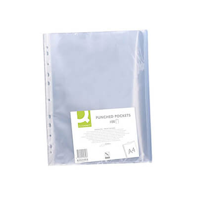 Funda A4 multitaladro 50 micras (100u)