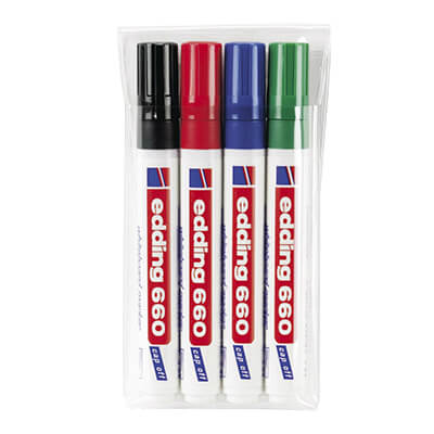 Retolador edding 660 per pissarra blanca (4u)