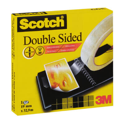 Cinta Scotch® doble cara adh. permanent 19mmx33m