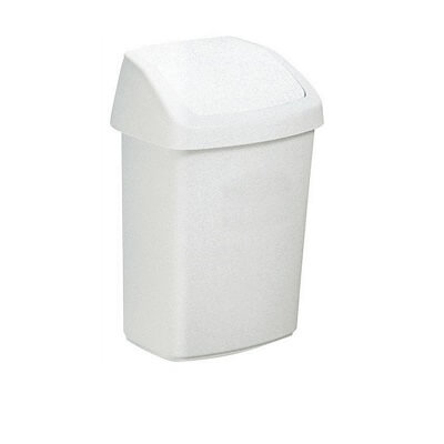 Papelera basculante 50 litros blanca