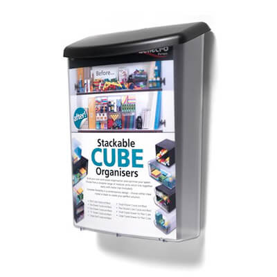 Bústia exterior A4 vertical transparent tapa negra