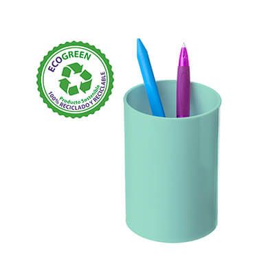 Portalápices Sostenible Ecogreen verde pastel