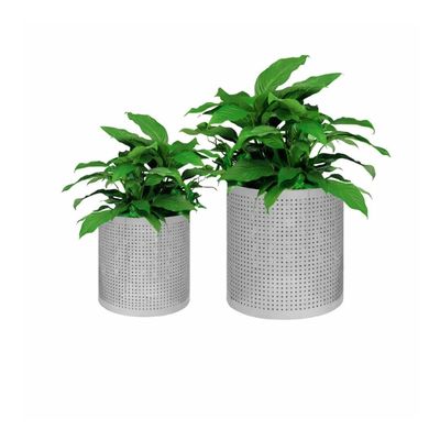 Jardinera rodona reixeta quadrada 35x35cm