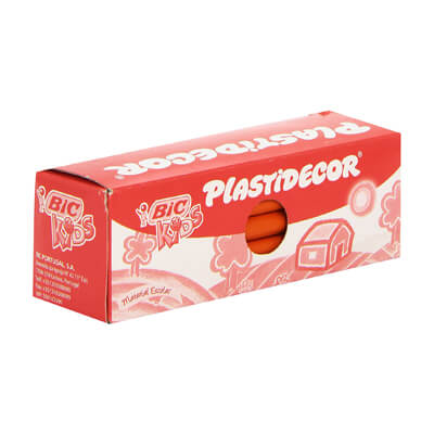 Caja 25 plastidecors naranja Bic kids