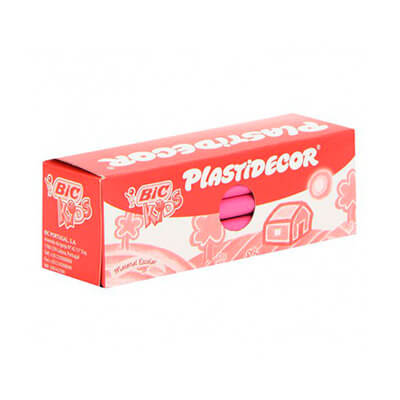 Caixa 25 plastidecors rosa Bic Kids
