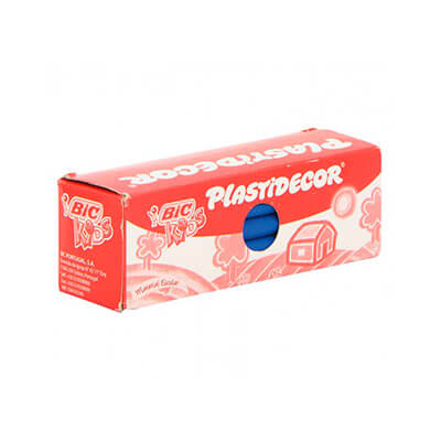 Caixa 25 plastidecors blau clar Bic Kids