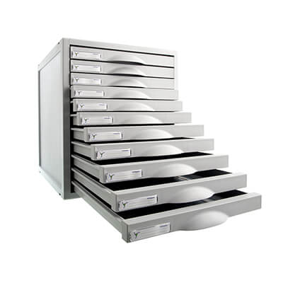 Mòdul 11 calaixos color gris