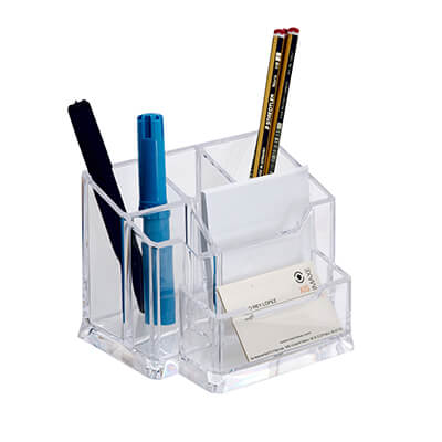 Organizador Archivo 2000 6 compartimentos cristal