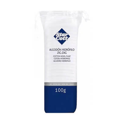 Algodón hidrófilo zig-zag 100g