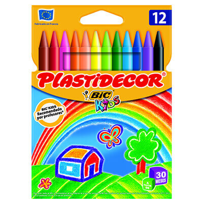 Estuche 12 plastidecors Bic kids