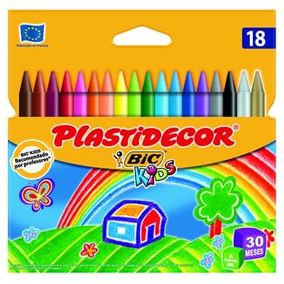 Estuche 18 plastidecors Bic kids
