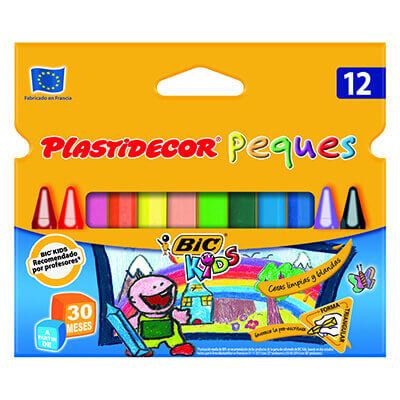 Estuche 12 plastidecors triangulo Bic kids