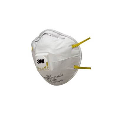 Mascarilla con válvula 3M 8812 FFP1V blanca