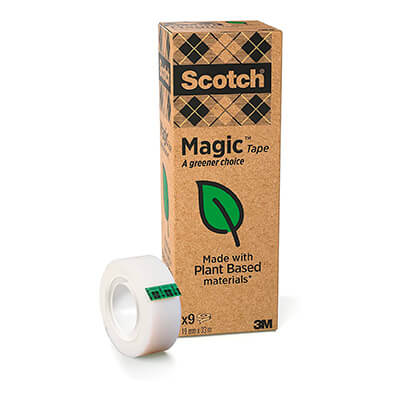 Pack 9 cintes adhesives Scotch® Magic eco 19x33
