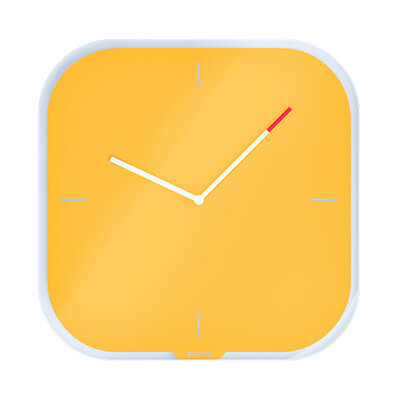 Rellotje pared cristall Leitz Cosry Groc