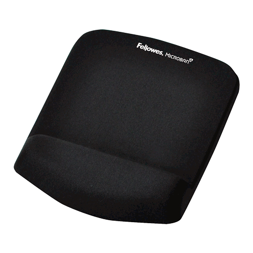 Alfombrilla reposamuñecas Foam PlushTouch negra