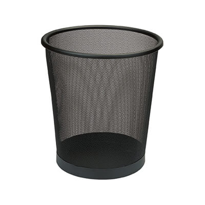 Papelera metálica de rejilla plus-tik