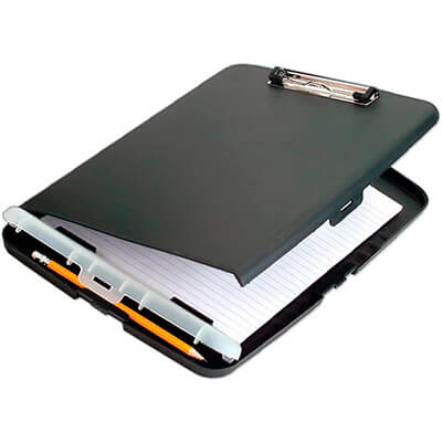 Suport portadocuments A4 pinça i compartiments