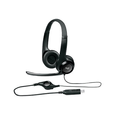 Auriculares Logitech H390 con microfóno