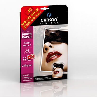 Paquete Photo Gloss Paper A4 240g 10 hojas